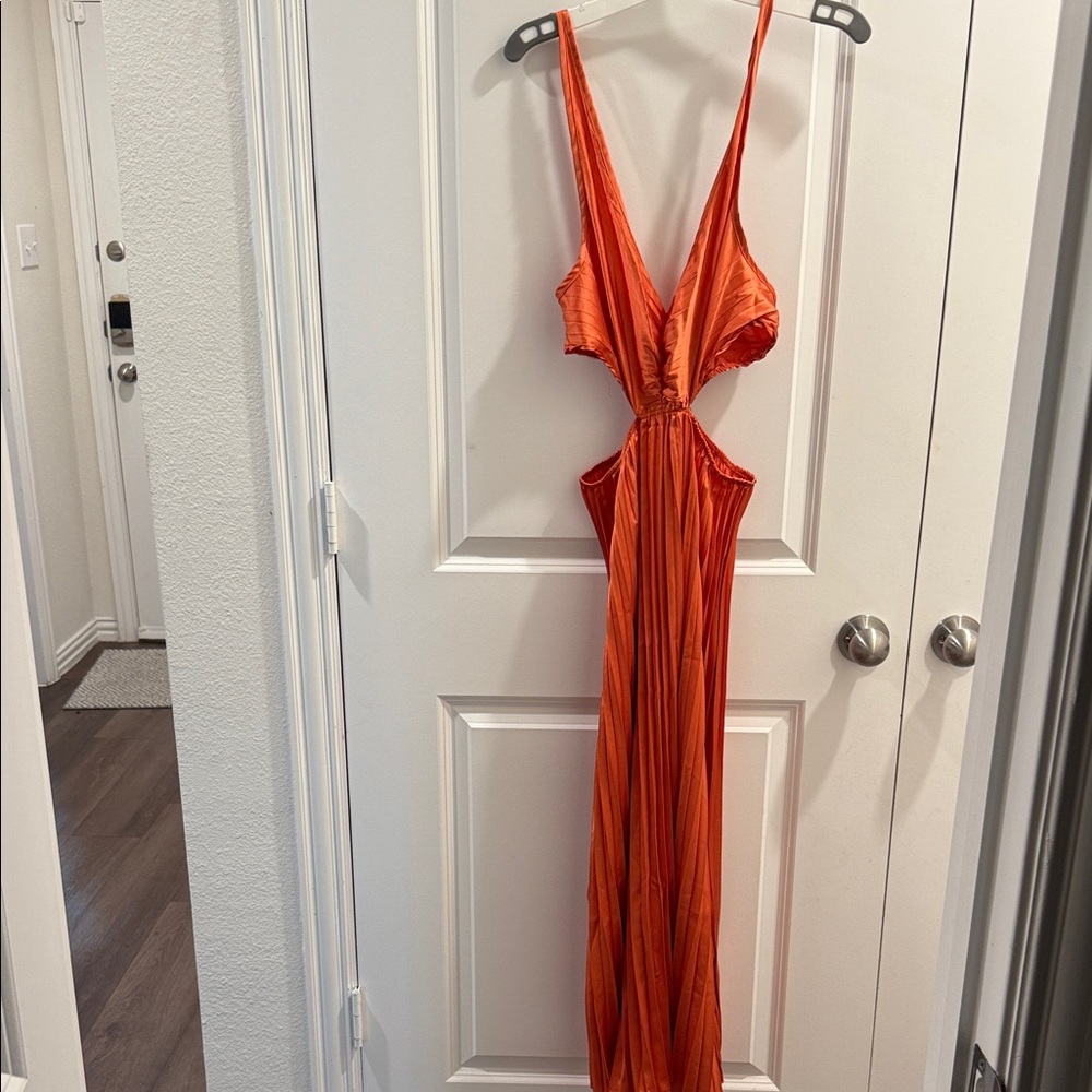 Amazon Orange Midi Dress - Picture 6 of 14